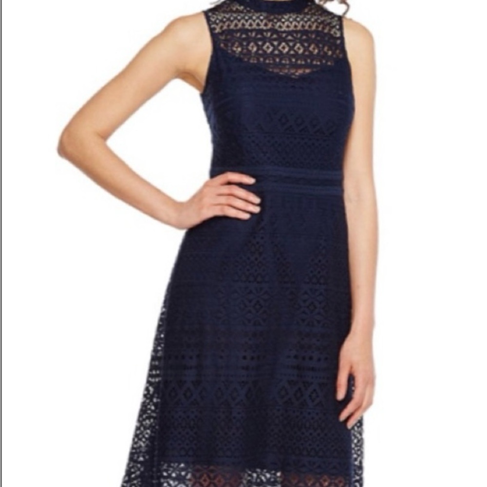NWT Jessica Simpson Womens Knee-Length Party Dress in Navy